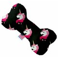 Mirage Pet Products Pretty Pink Unicorns 6 in. Stuffing Free Bone Dog Toy 1122-SFTYBN6